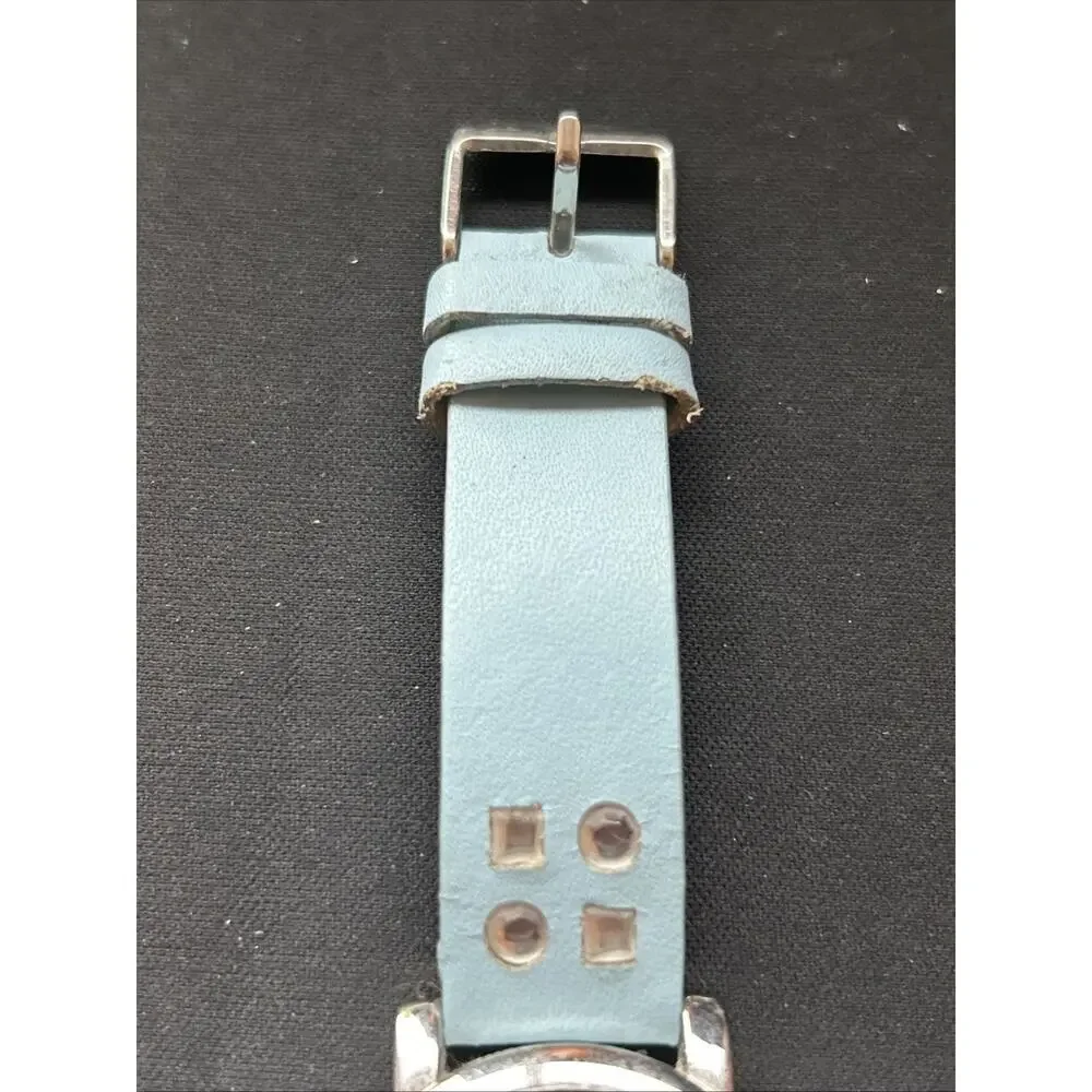 Disney Hannah Montana Silver Tone Blue Band Kids Watch